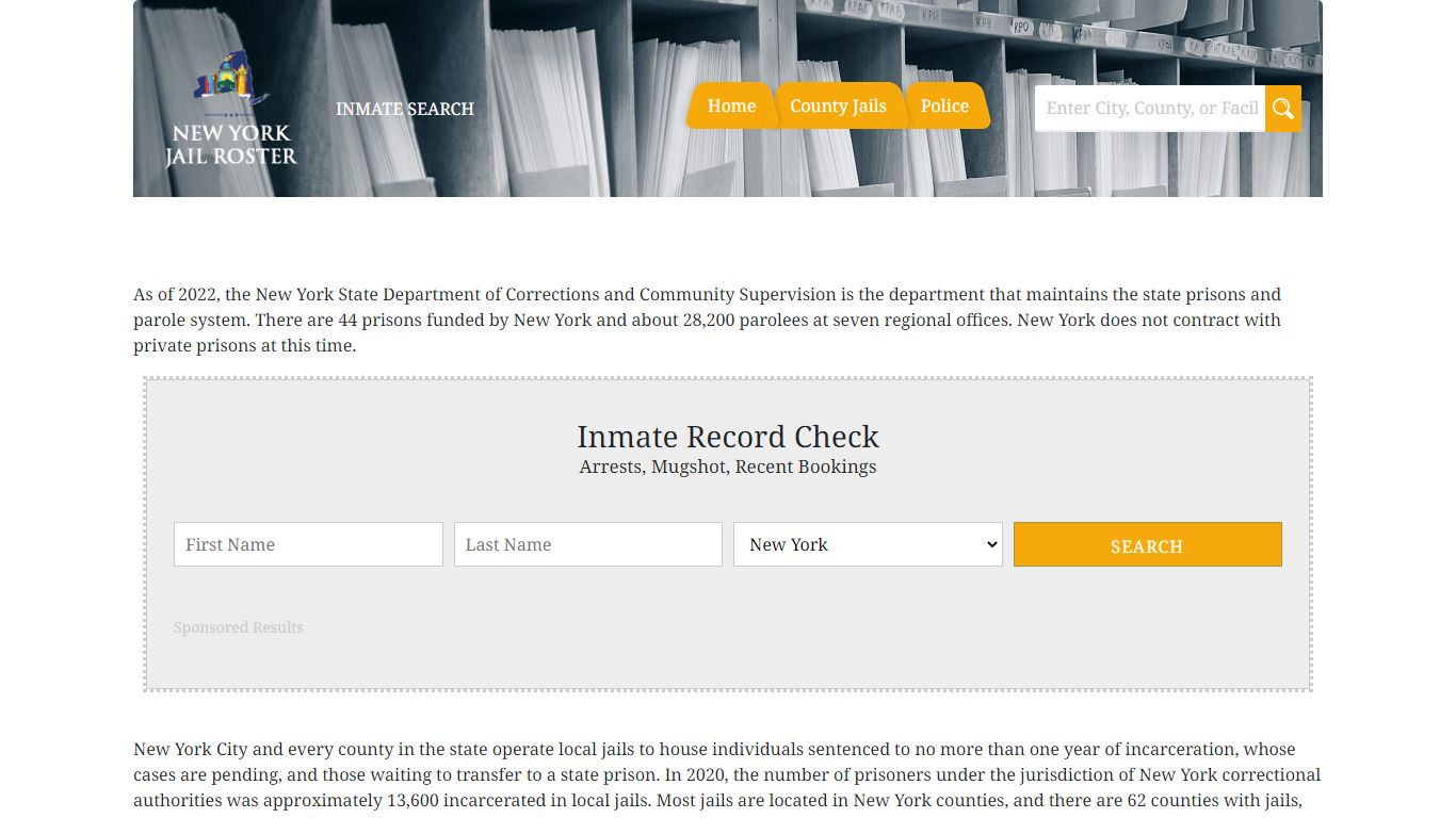Niagara County Jail | Jail Roster Search