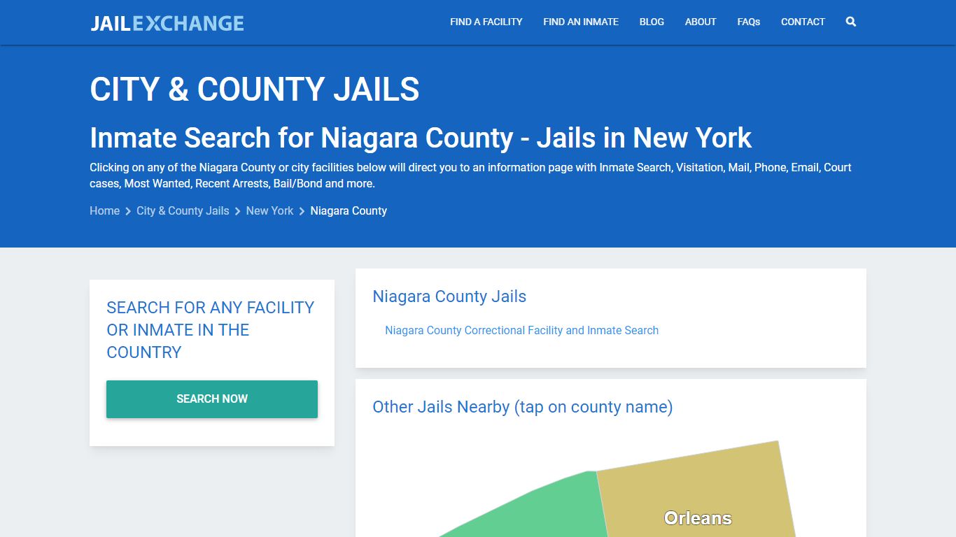 Inmate Search for Niagara County | Jails in New York - Jail Exchange